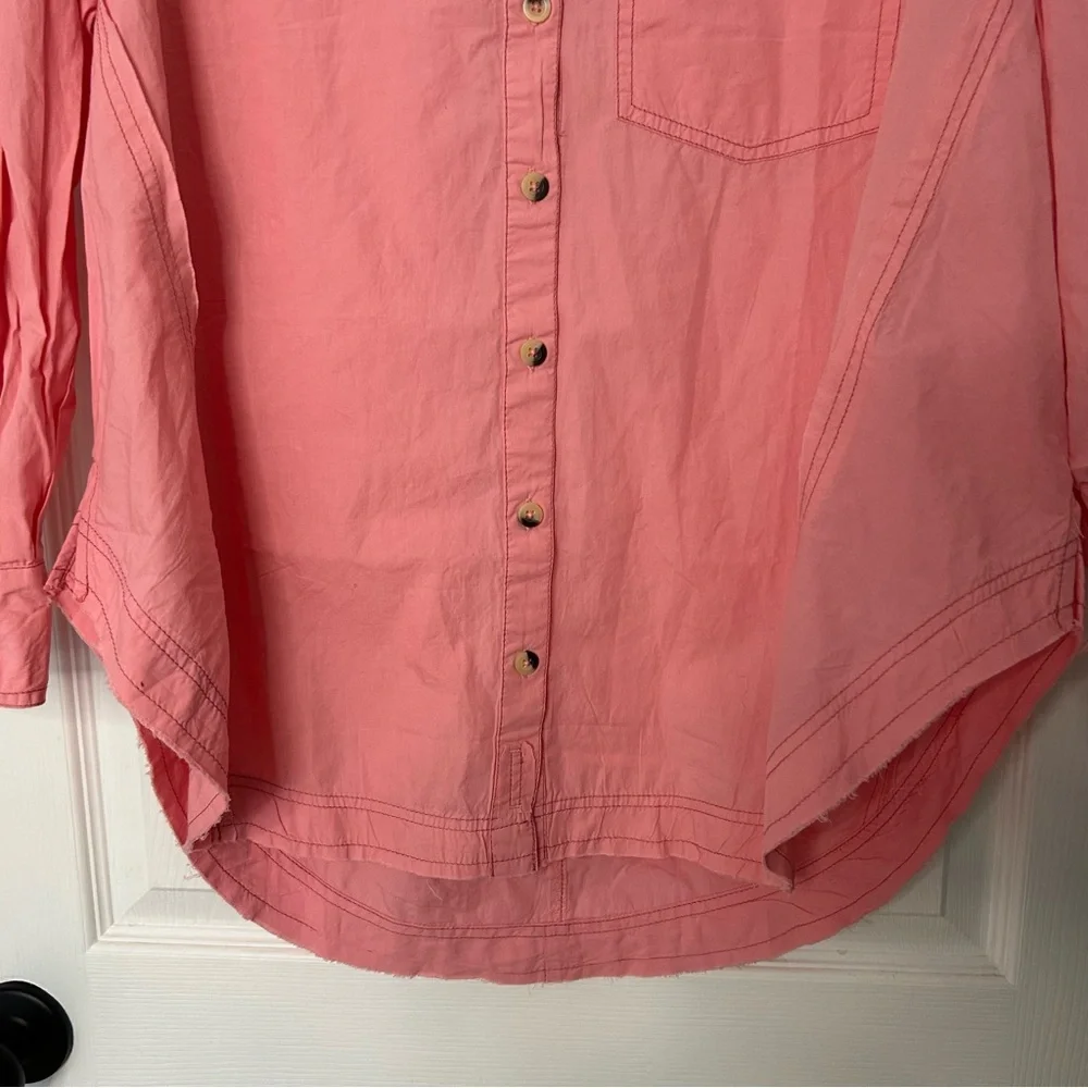 Free People Happy Hour Poplin Top